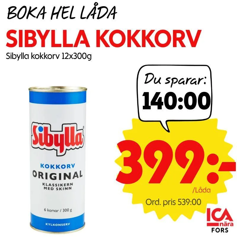 ICA Nära Fors — Yes Please Offer campaign post